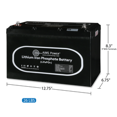 NEW! Lithium Battery with Wake Up, Heater & BT Monitoring 12V 104Ah LiFePO4