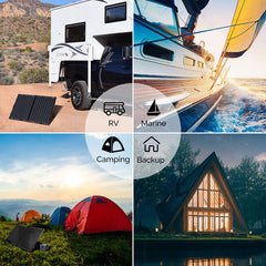 100 Watt 12 Volt Monocrystalline Foldable Solar Suitcase