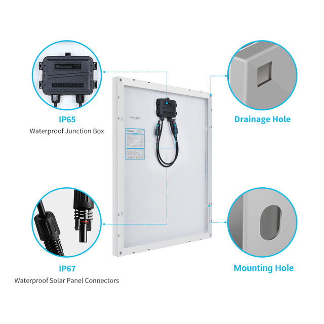 50 Watt 12 Volt Monocrystalline Solar Panel