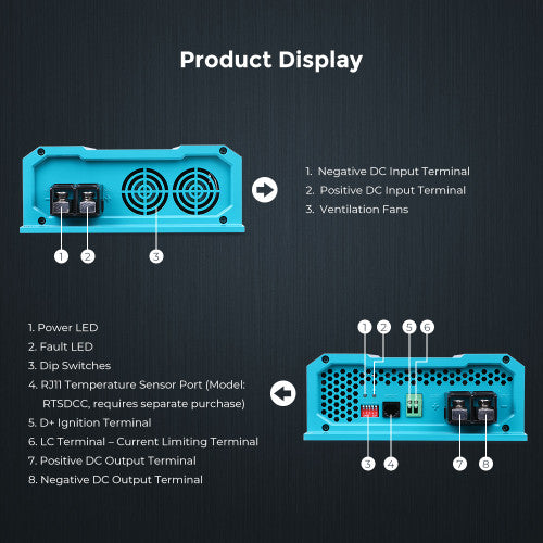 12V 20A DC to DC On-Board Battery Charger