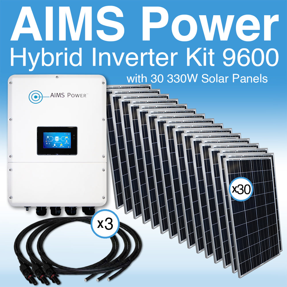 9600 WATT HYBRID Inverter and 9900 Watts of Solar