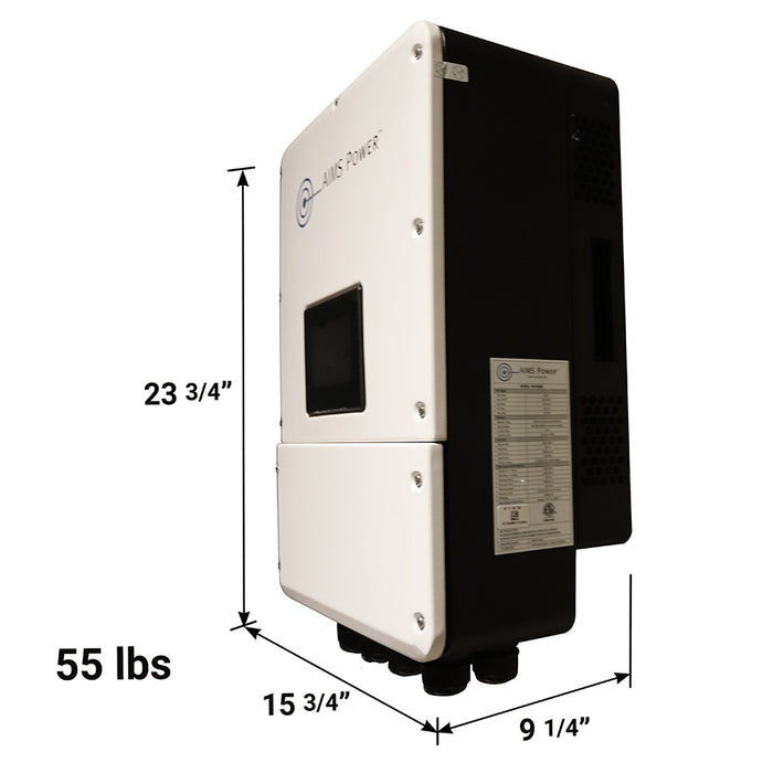 9600 WATT HYBRID Inverter with 144 VDC 28,800 Watts of Battery