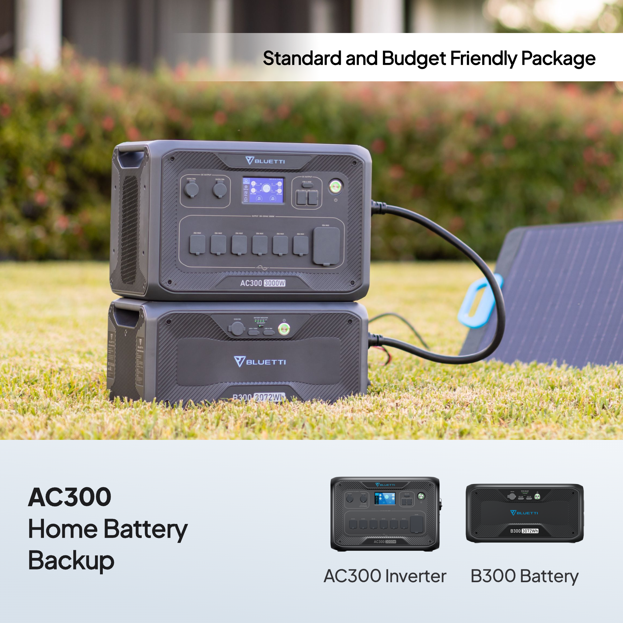 BLUETTI AC300+B300 | Home Battery Backup