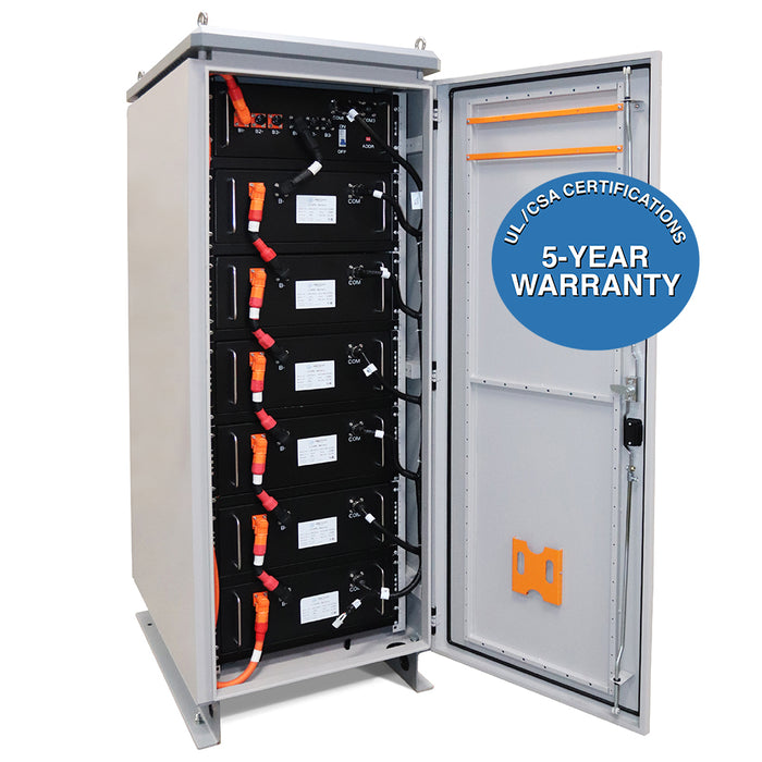 KIT Hybrid Inverter & Lithium Battery Cabinet – 9.6 kW Output 15 kW Solar Capacity | 22,114 Watt Hours Battery Cabinet