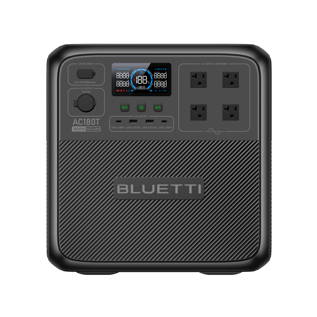 BLUETTI AC180T Portable Power Station | 1,800W,1433Wh