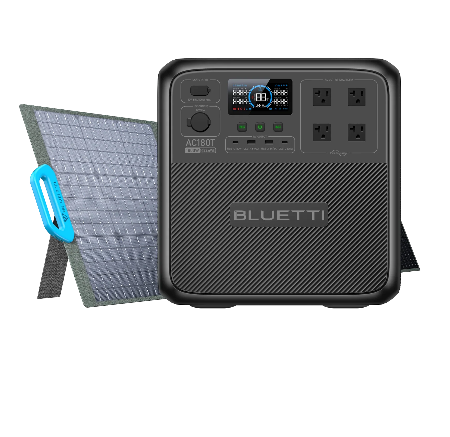 BLUETTI AC180T Portable Power Station | 1,800W,1433Wh