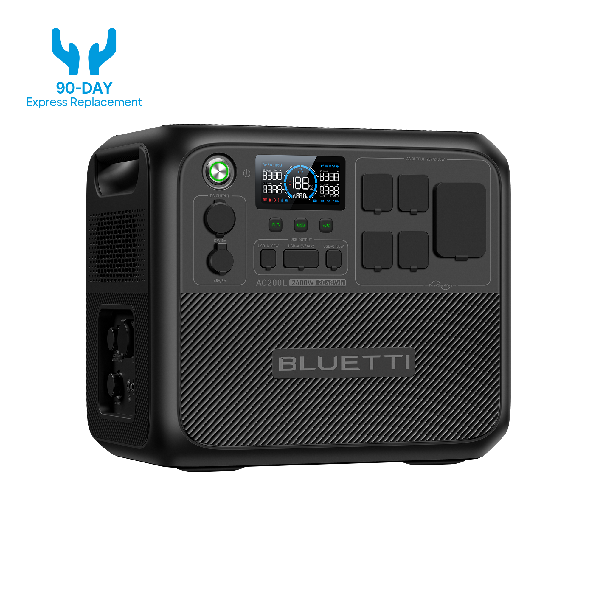 BLUETTI AC200L Portable Power Station | 2,400W 2,048Wh