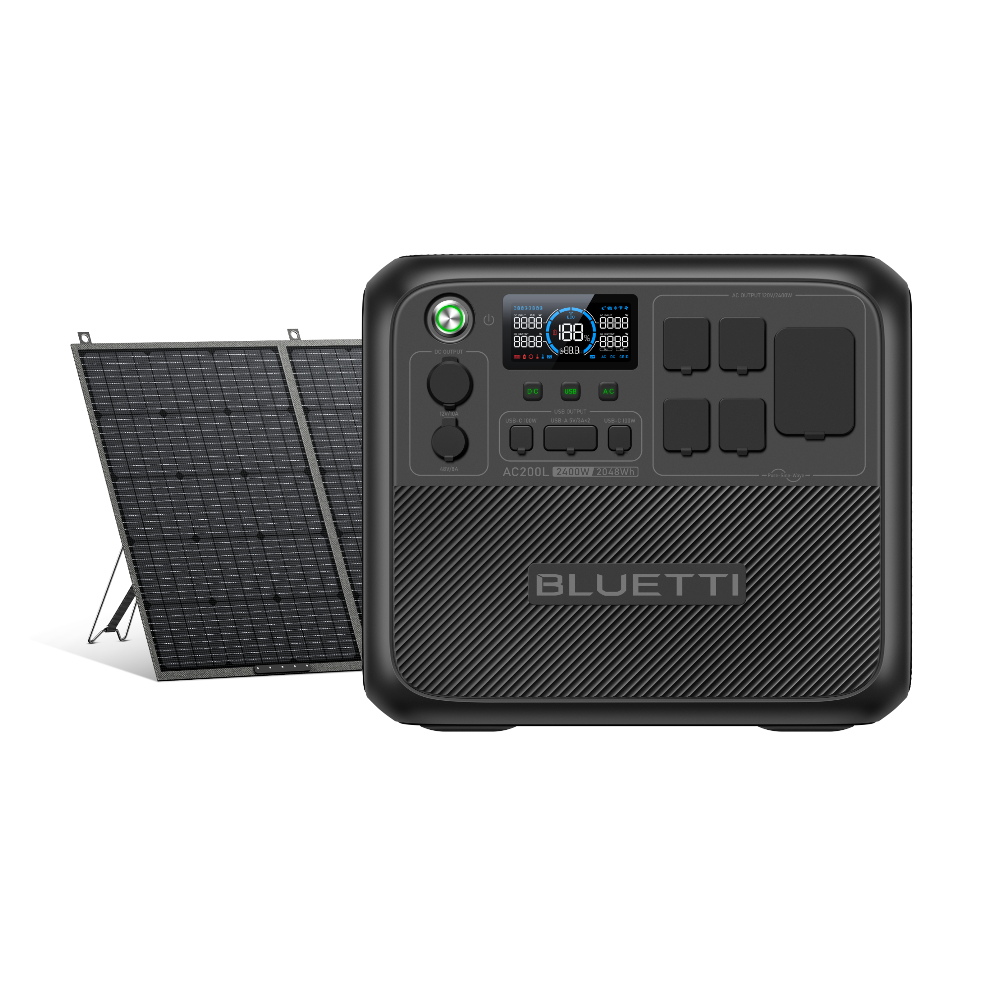 BLUETTI AC200L Portable Power Station | 2,400W 2,048Wh