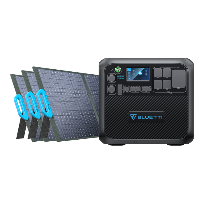 BLUETTI AC200MAX + 3*PV200 | Solar Generator Kit