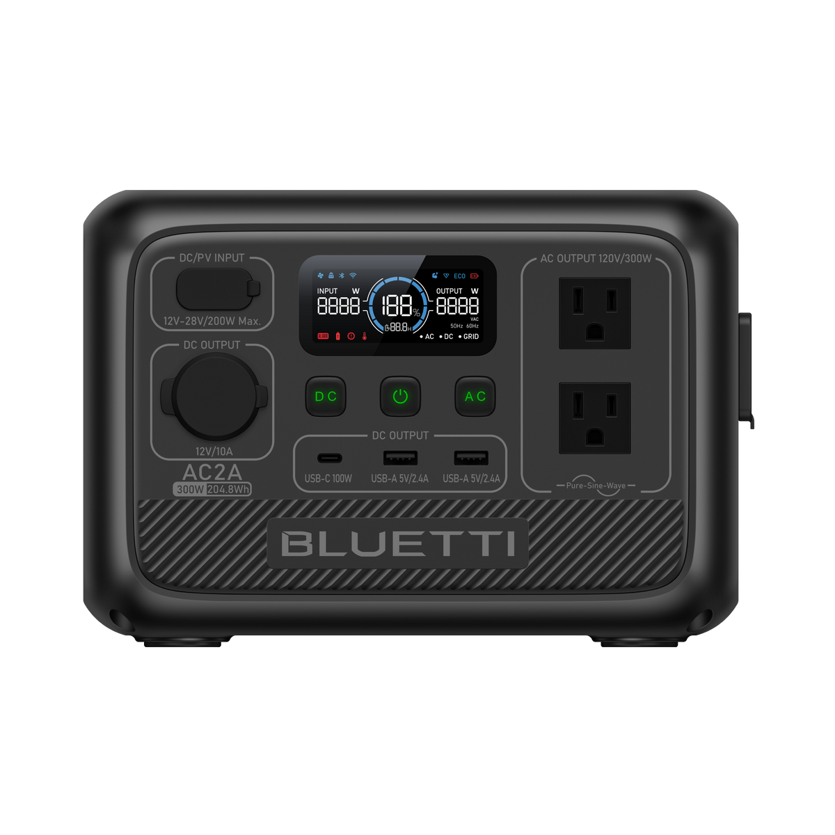 BLUETTI AC2A Portable Power Station | 300W 204Wh