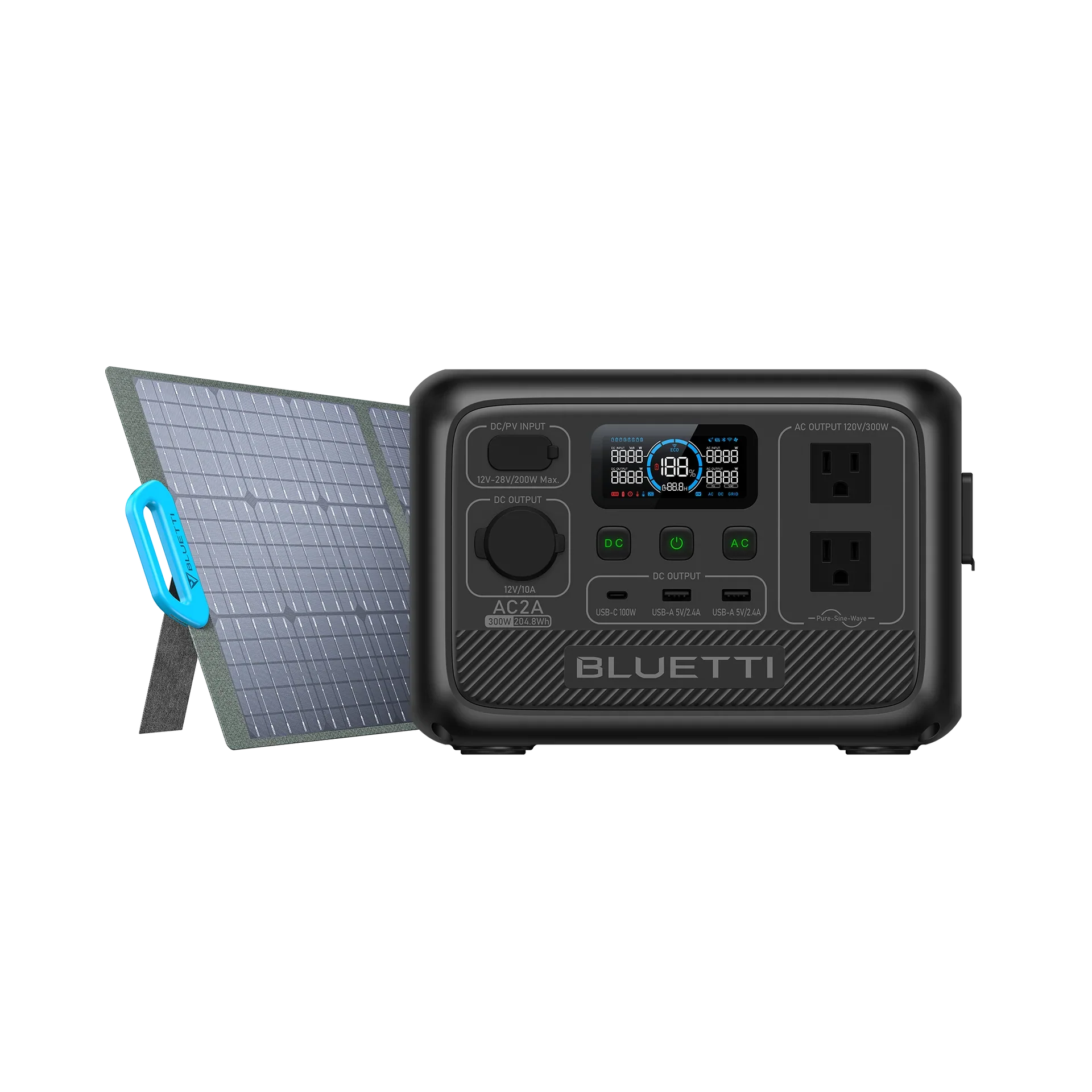 BLUETTI AC2A Portable Power Station | 300W 204Wh