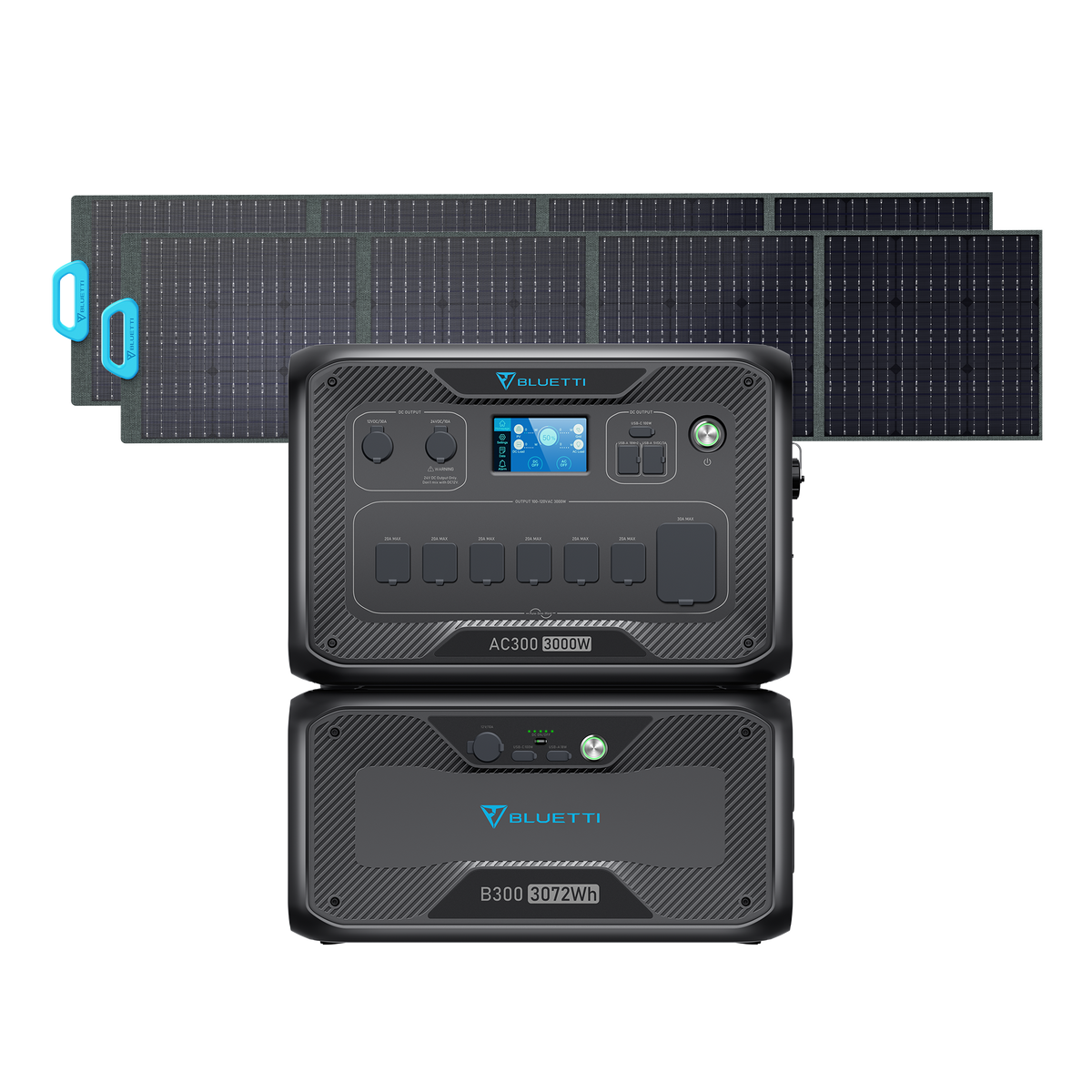 BLUETTI AC300+B300+2*PV200 | Home Battery Backup