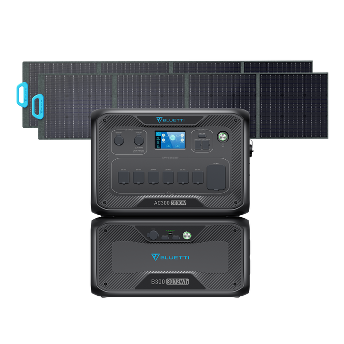 BLUETTI AC300+B300+2*PV200 | Home Battery Backup