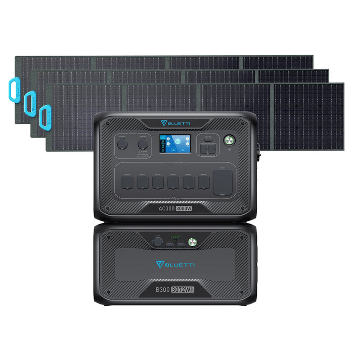 BLUETTI AC300+B300+3*PV200 | Home Battery Backup