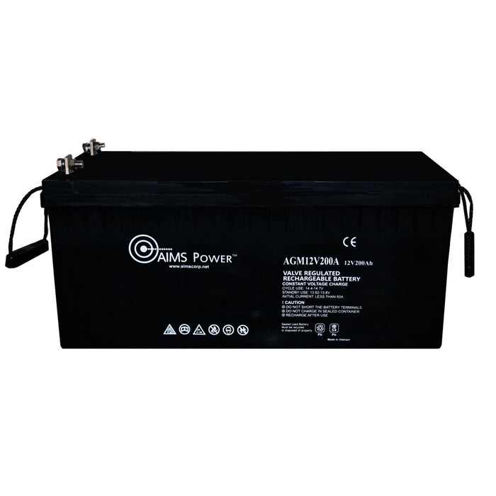 AGM 12V 200Ah Deep Cycle Battery Heavy Duty