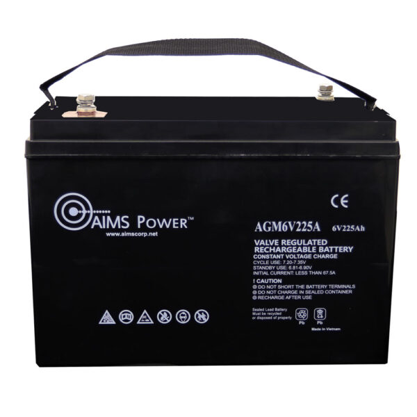 AGM 6V 225Ah Deep Cycle Battery Heavy Duty