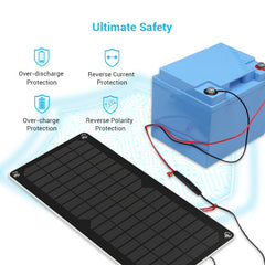 10W Solar Battery Charger and Maintainer