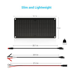 10W Solar Battery Charger and Maintainer