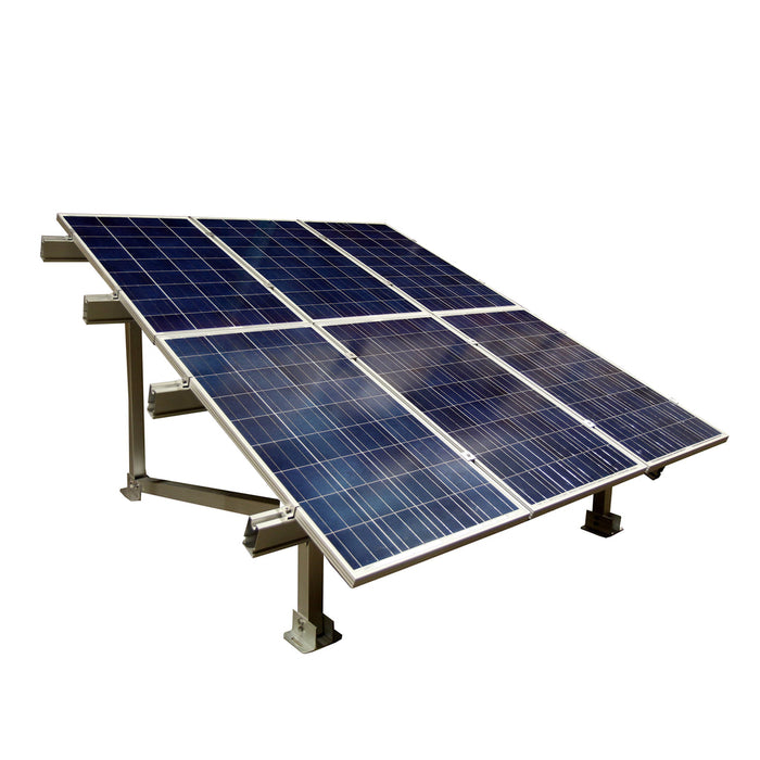 SOLAR RACK GROUND MOUNT FOR 190-380 WATT SOLAR PANELS – Fits 6 - PV6X250RACK