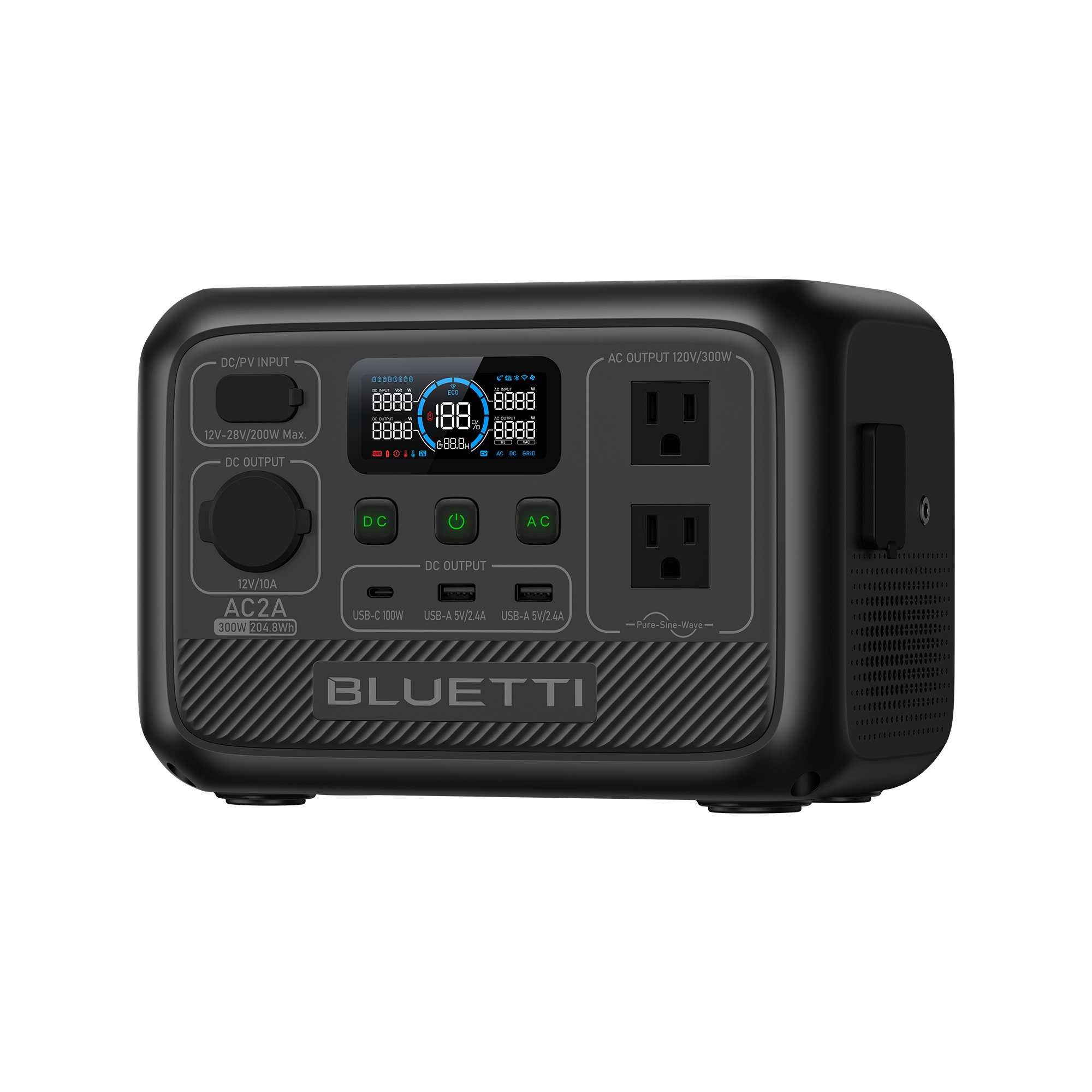 BLUETTI AC2A Portable Power Station | 300W 204Wh