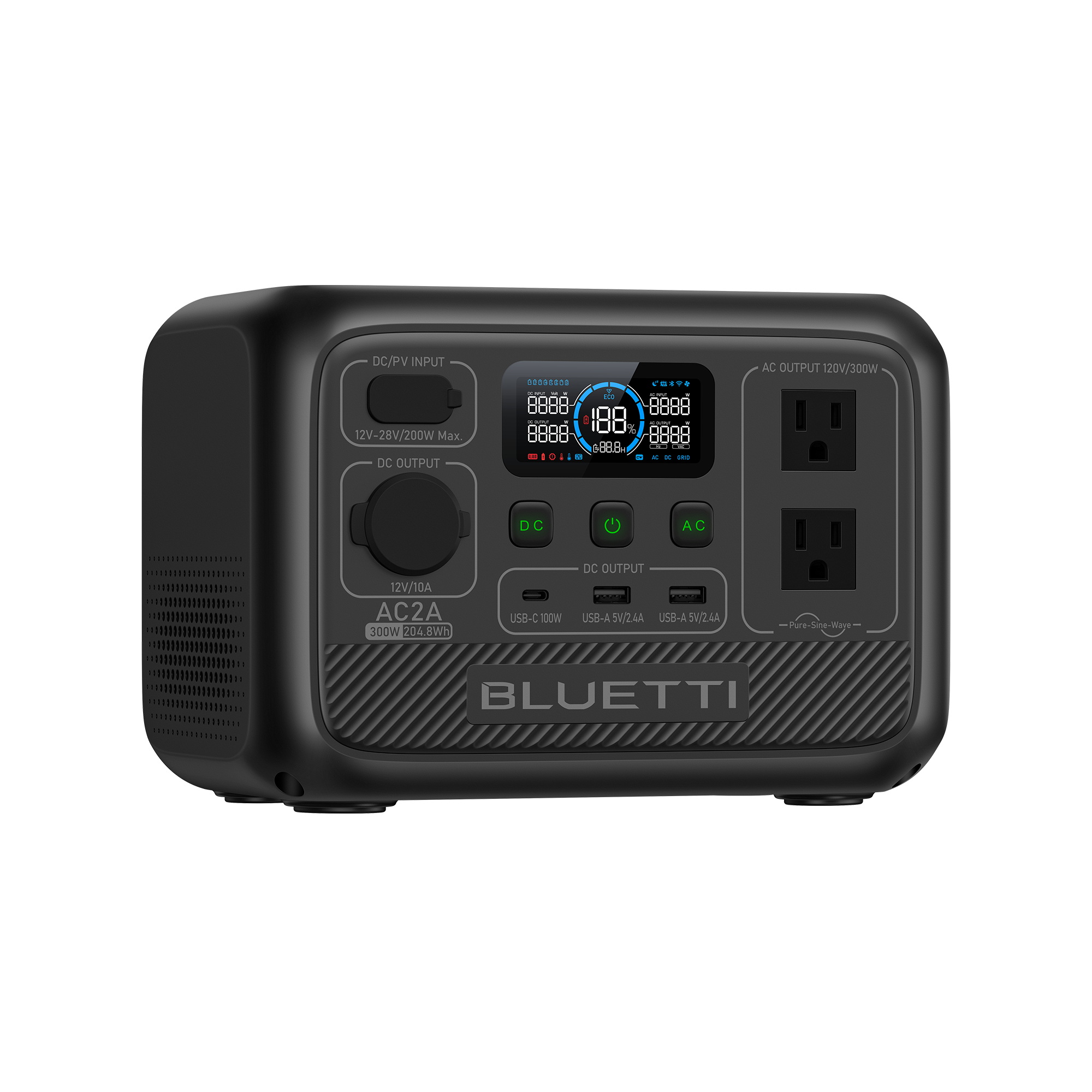 BLUETTI AC2A Portable Power Station | 300W 204Wh