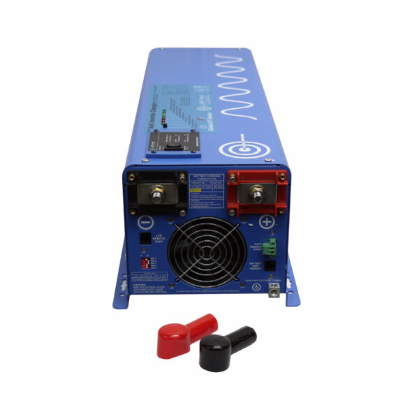4000 Watt Pure Sine Inverter Charger  - Charges at 240 VAC	12 VDC 120/240 VAC 50/60Hz