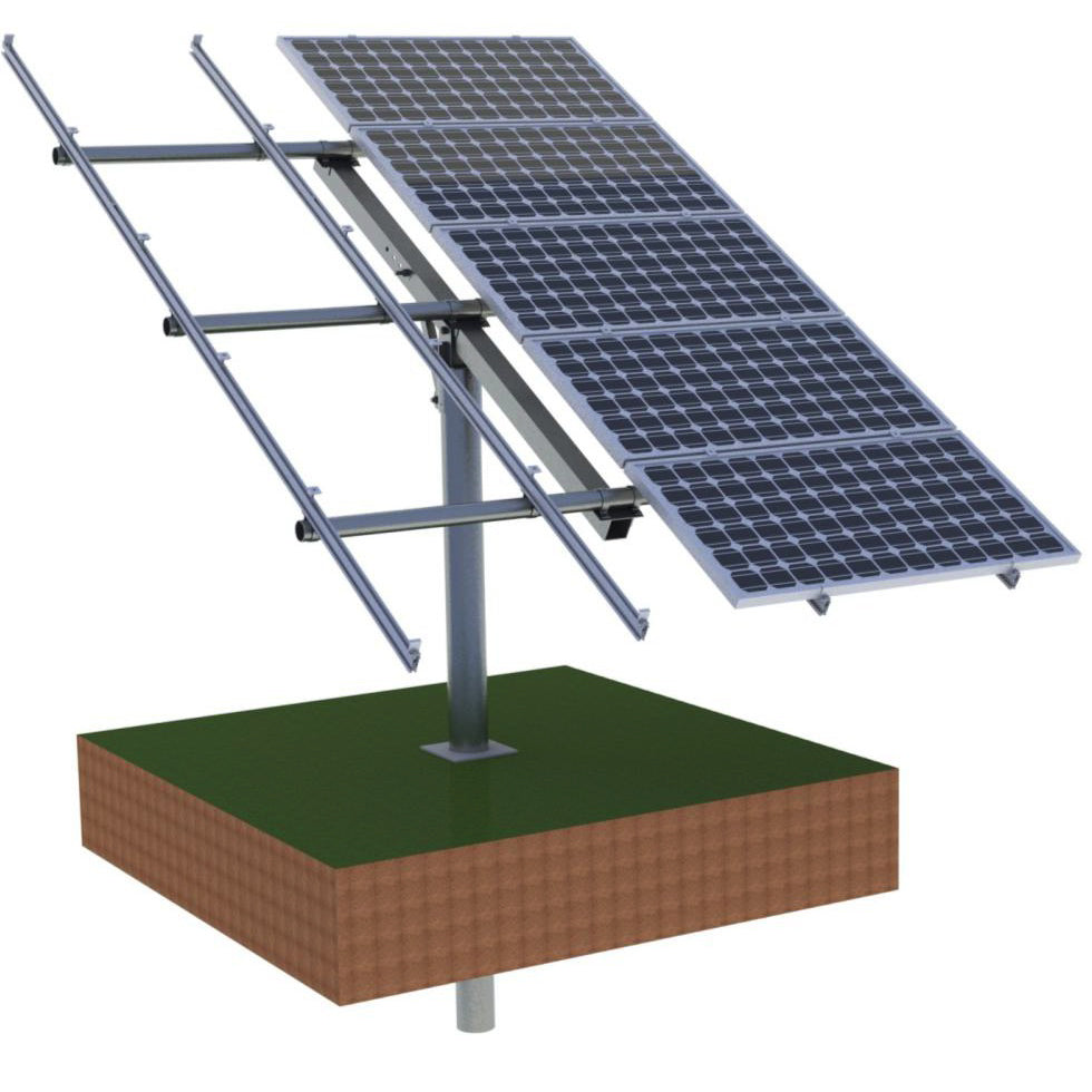 250-330 Watt Solar Pole Mount Racks for 6 Panels