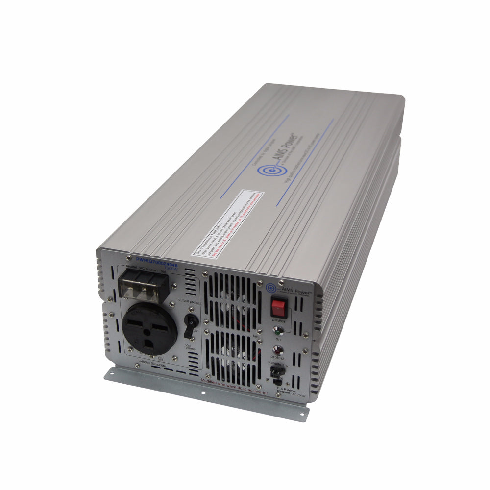 7000 Watt Power Inverter 48Vdc to 240Vac Single Phase Industrial Grade 50/60 hz