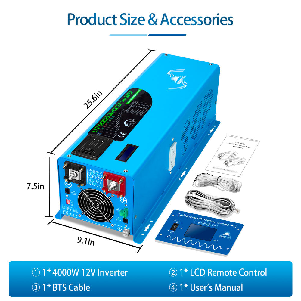 Low Freqency Inverter         4000W-DC12V                      (single phase)                             AC input 120V                                  AC output 120V