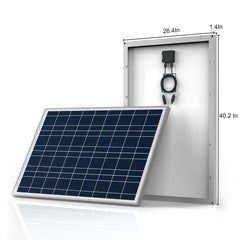 ACOPOWER 8x100W 12V  Poly Solar RV Kits, 60A MPPT Charge Controller (800W 60A)