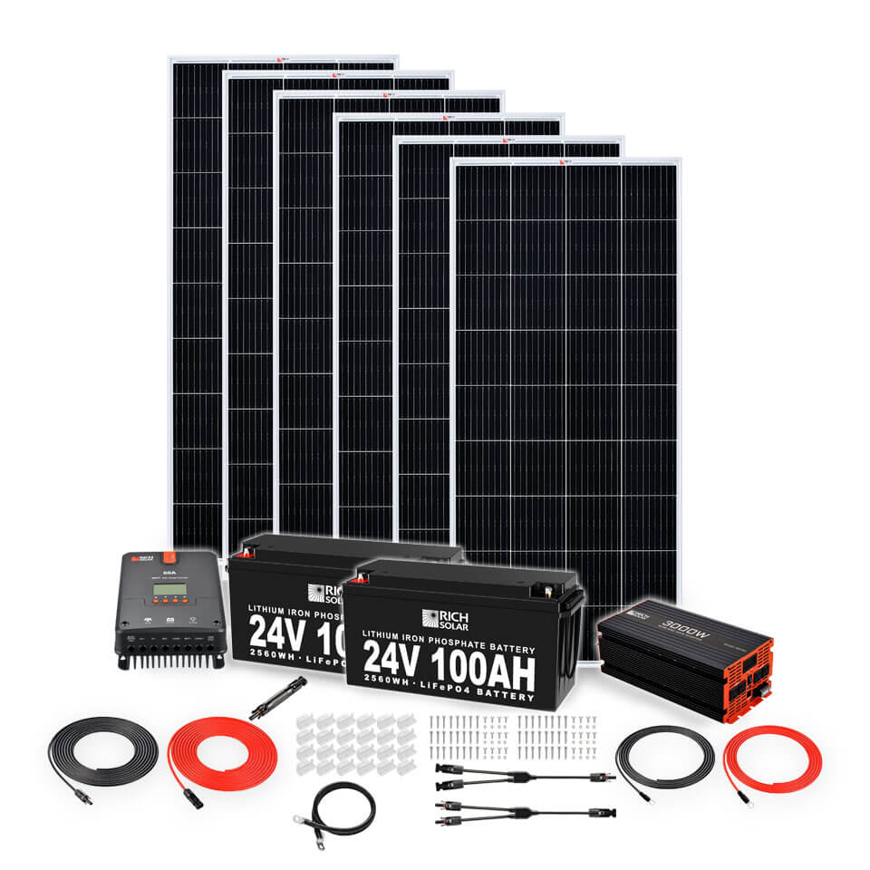 1200 Watt 24v Complete Solar Kit