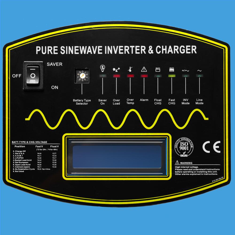 10000W 24V Split Phase Pure Sine Wave Solar Inverter Charger