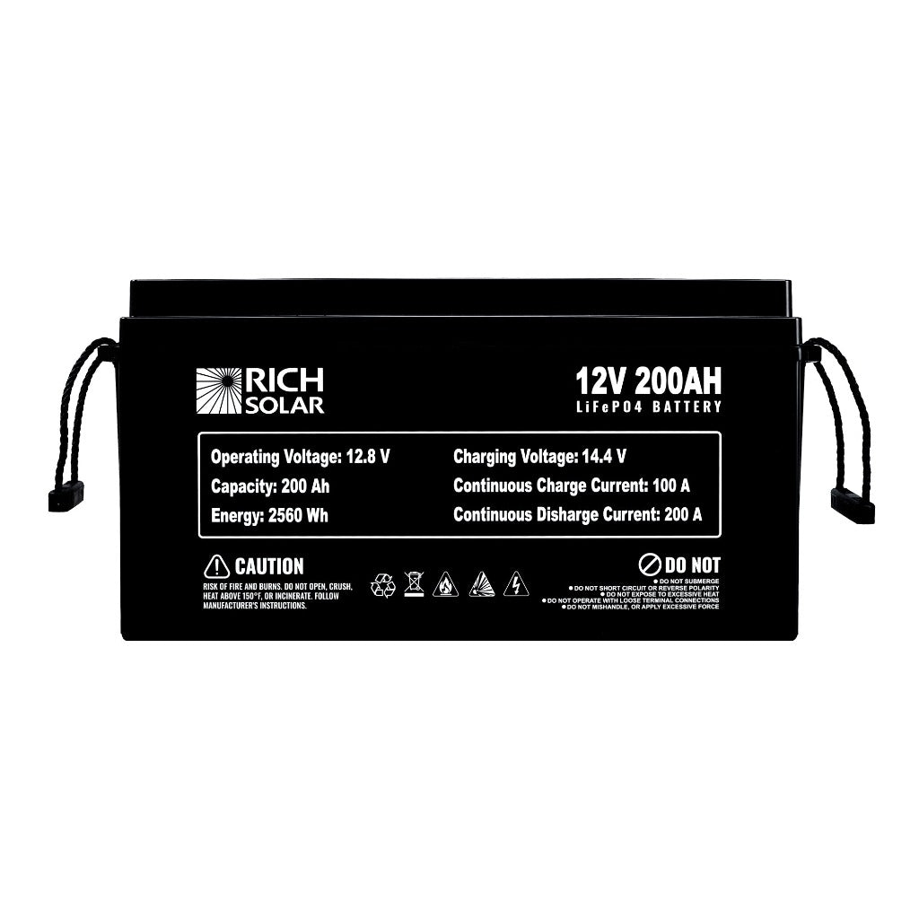 12V 200Ah LiFePO4 Lithium Iron Phosphate Battery