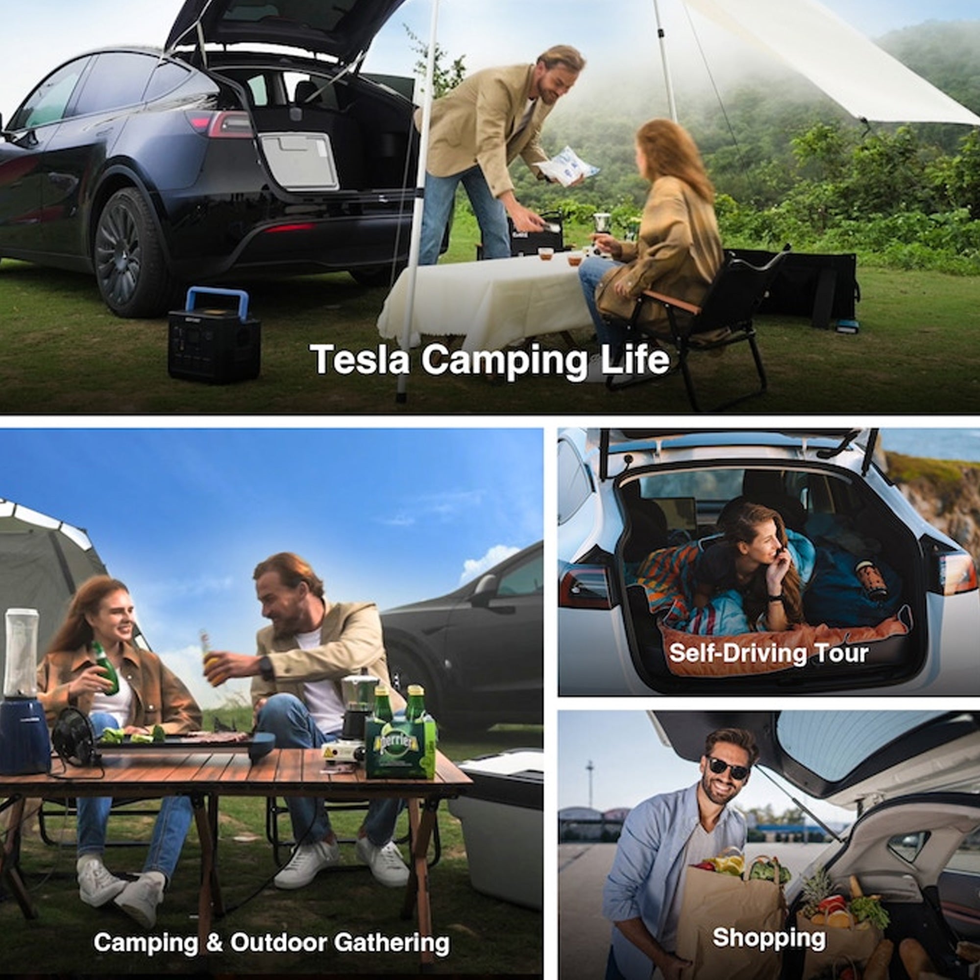 Portable freezer specially designed for Tesla Model Y