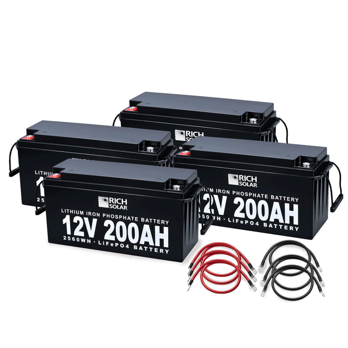 12V - 800AH - 10.2kWh Lithium Battery Bank