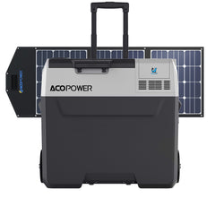 LiONCooler Pro Combo, PX50 Portable Solar Fridge Freezer (52 Quarts) and 90W Solar Panel